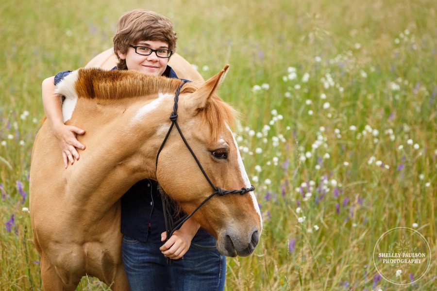 Josie’s Senior Photos with her Horse, Pony