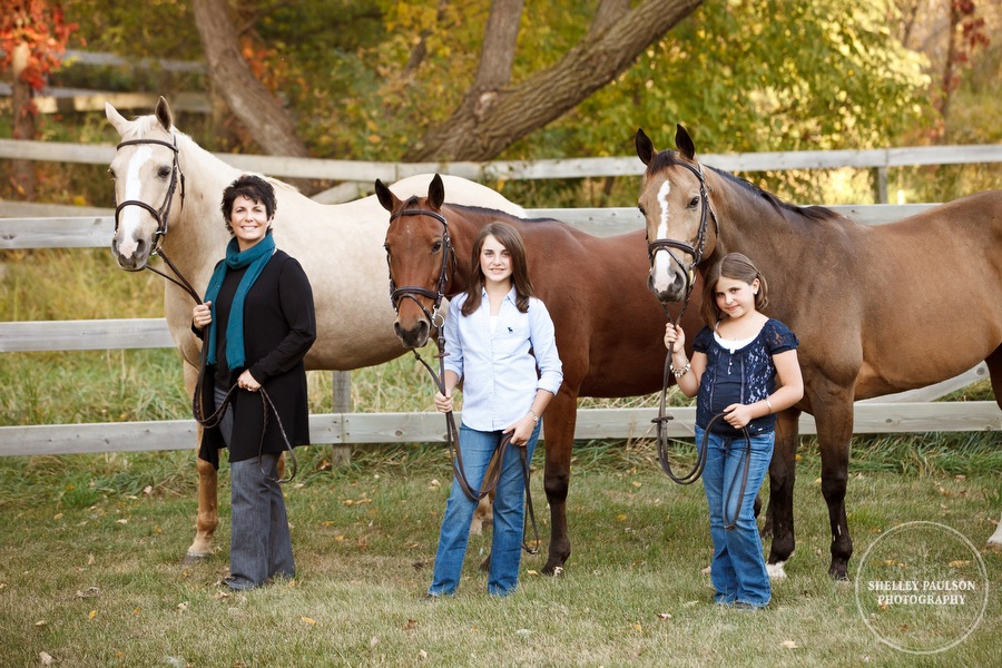 Rold Family Portraits with Horses