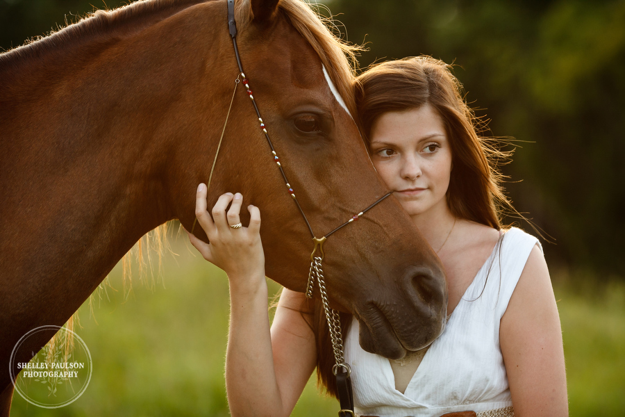 Lanie and her horse, Angelina the lovely Arabian mare!