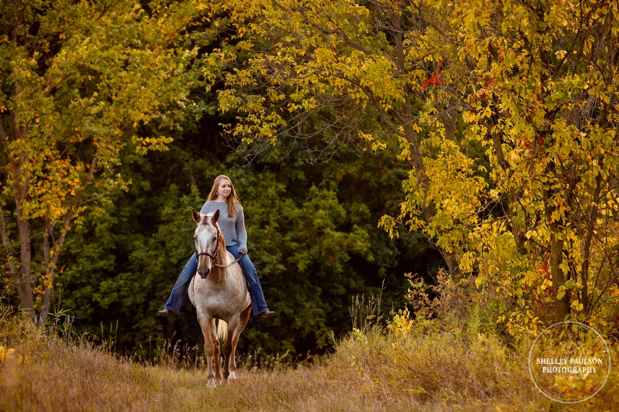 Maddie and her Spotted Horse Casey