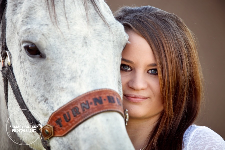 Carrie and her horse Powder