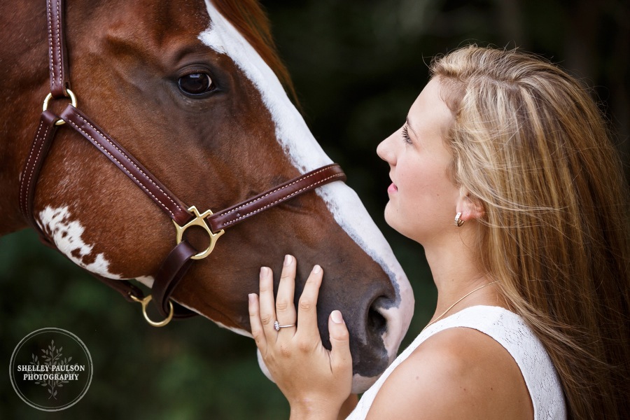 Lyndsay, her Horse Teddy, and the Ethereal Light