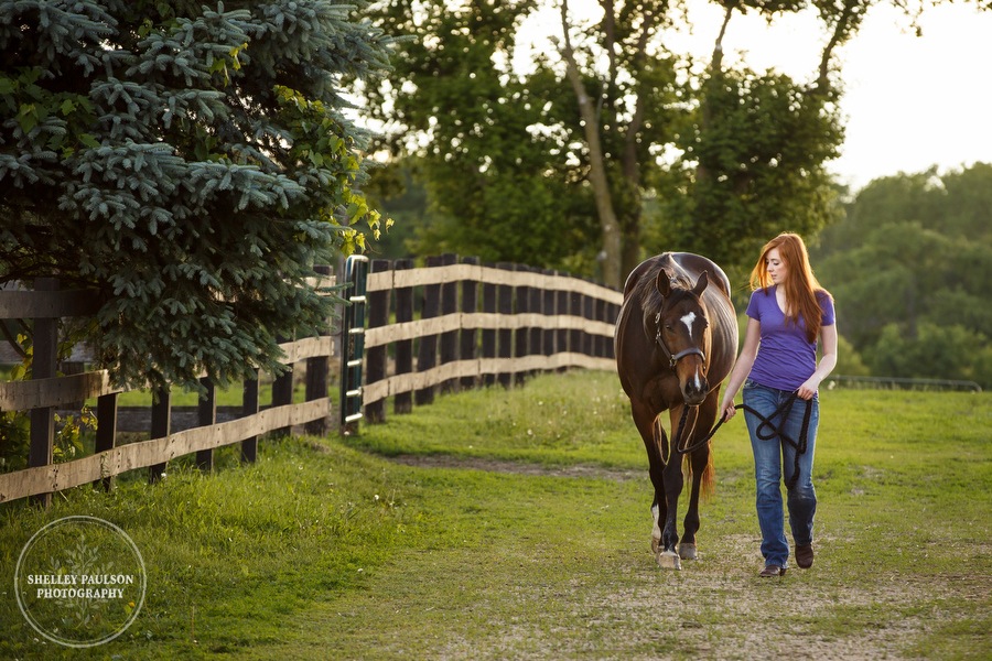 Megan and her horse Justin, aka Lucifer