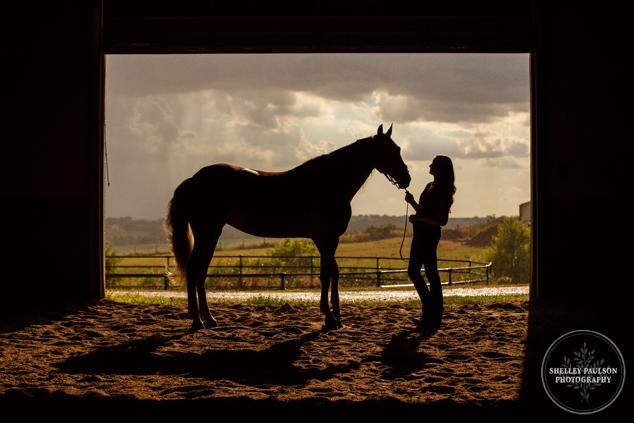 Emily, her Horse Allie, Crazy weather and a Beautiful Sunrise