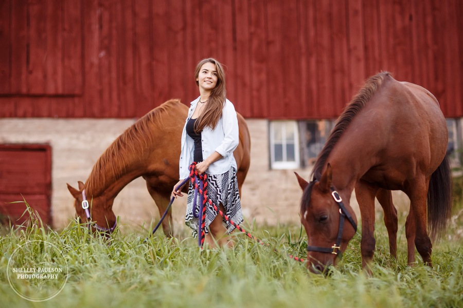 Kelly’s Senior Session with her Horses Wiley and Mick