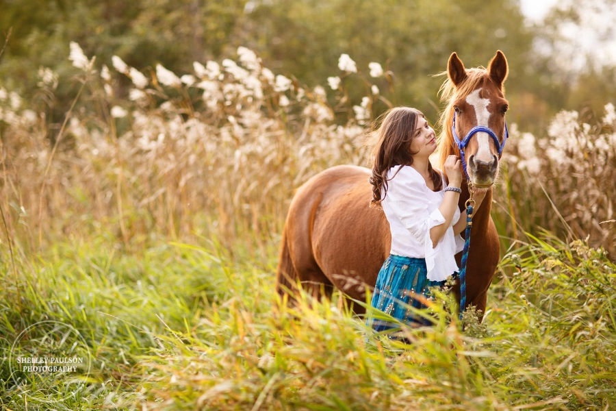 Abbie’s Autumn Senior Photos with Her Horse Hercules