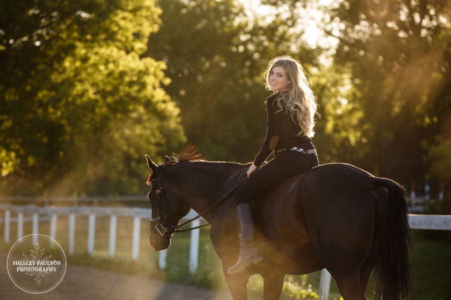 Tayler and Her Horse Le Soir, Equestrian Senior Portraits