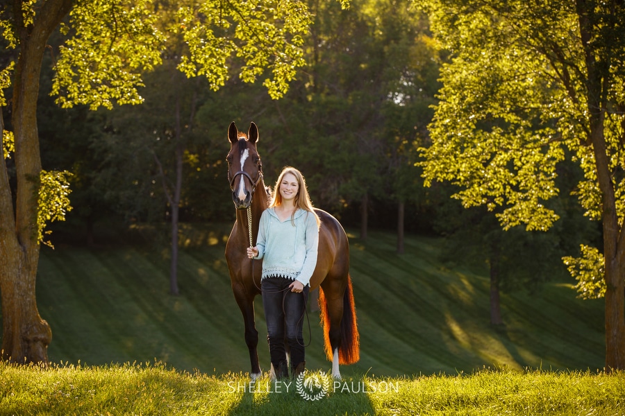 Audrey and her Horse Delilah