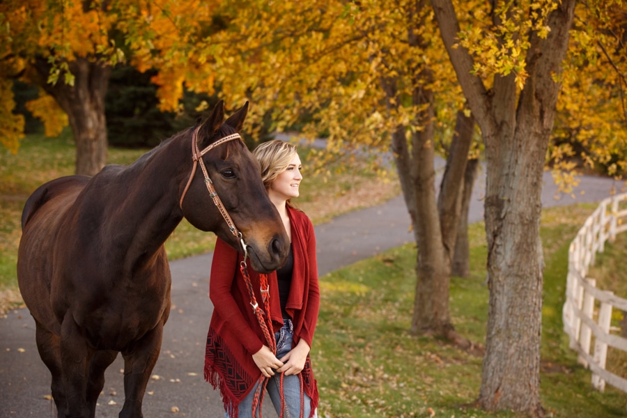 Kenzie’s Senior Photos with her Horse Charmer