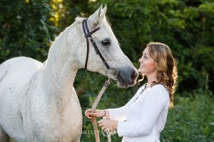 High School Senior Girl with Horse