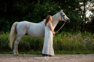 High School Senior Girl with Horse