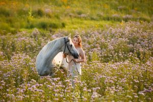 High School Senior Girl with Horse