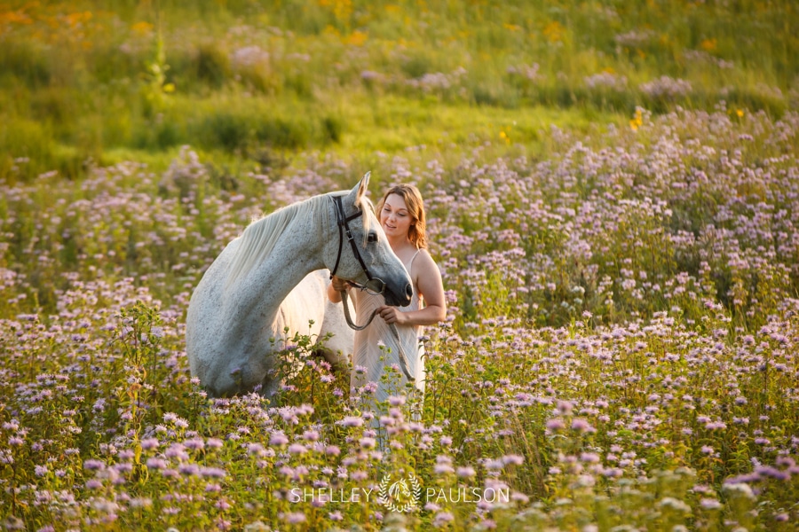 High School Senior Girl with Horse