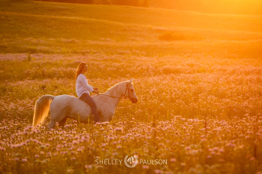 High School Senior Girl with Horse