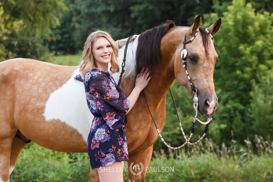 Melissa’s Senior Photos with her Horse Scooter