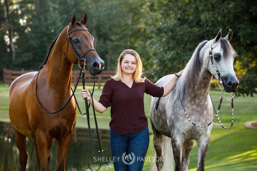 Katie’s Senior Photos with her Arabian Horses