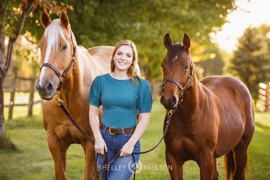 Senior Girl with Horses