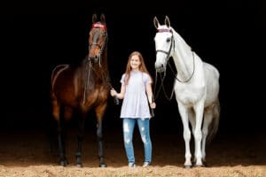 High School Senior with Horses